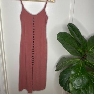 Pink Dress with Buttons
